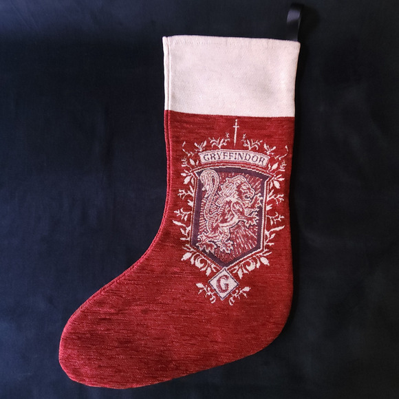 Universal Studios Wizarding World of Harry Potter Gryffindor Christmas Stocking - Picture 4 of 7
